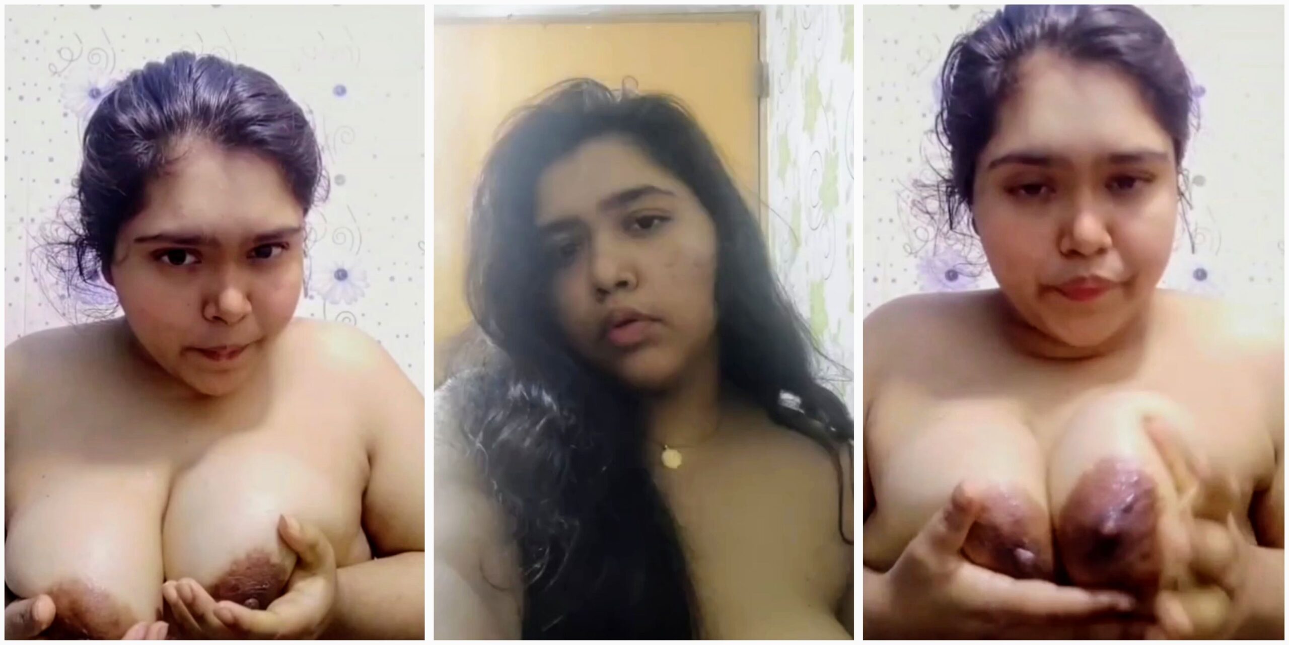 Bengali Horny Babe Teasing Pressing Licking Boobs nude clips