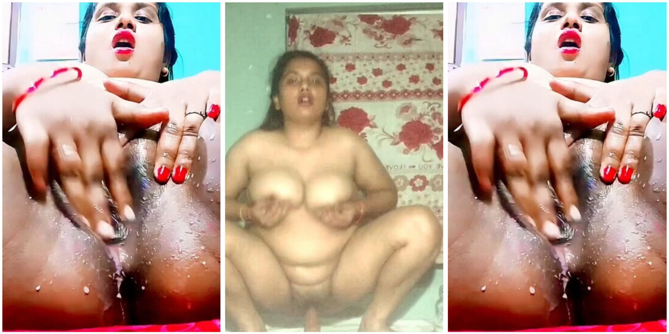 Horny Boudi Masturbating Riding on dildo Latest