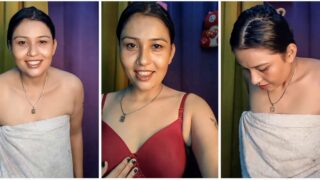 Desi Youtuber Bhabhi Kushboo Live Stream flashing her boobs