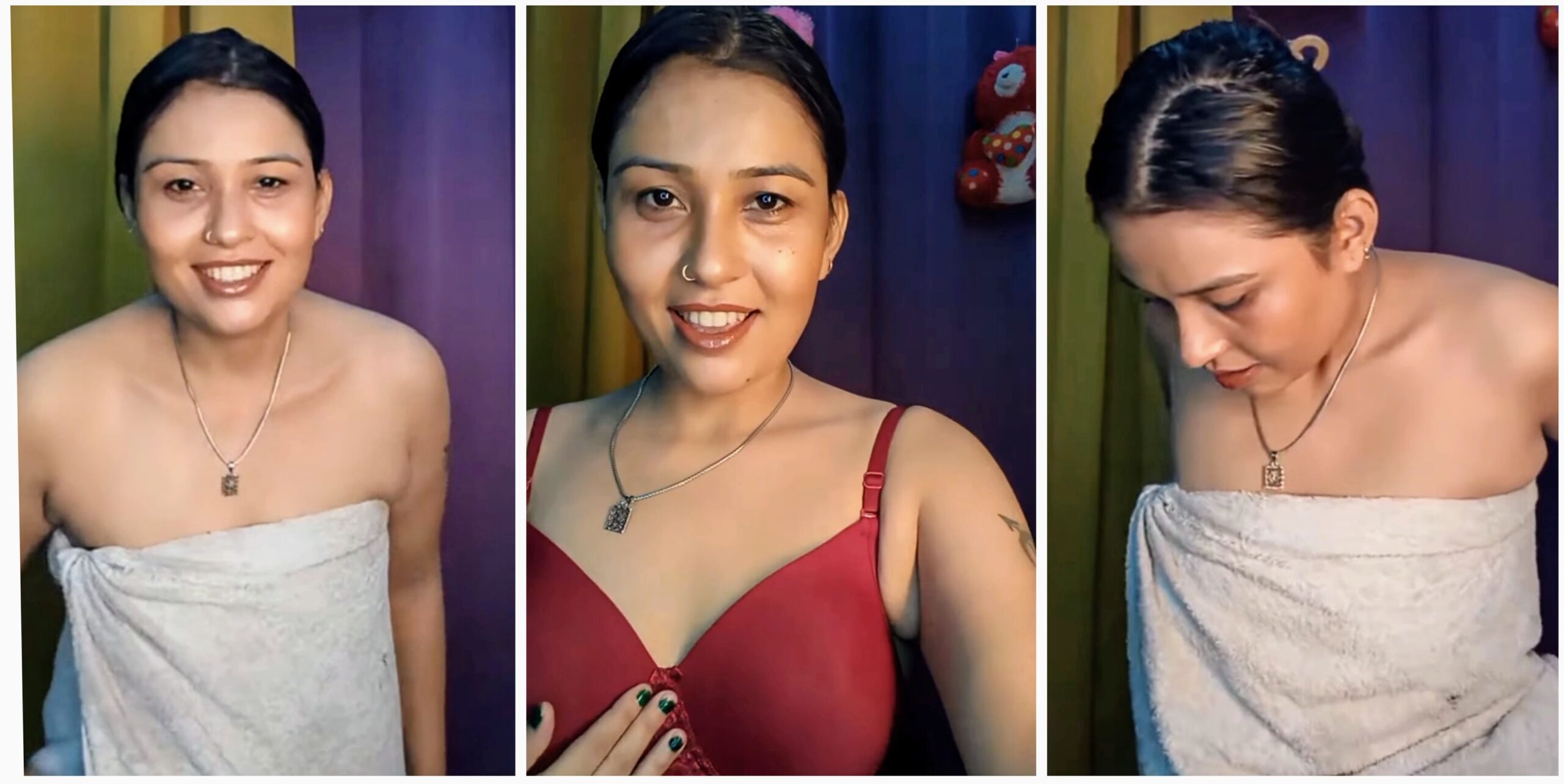Desi Youtuber Bhabhi Kushboo Live Stream flashing her boobs