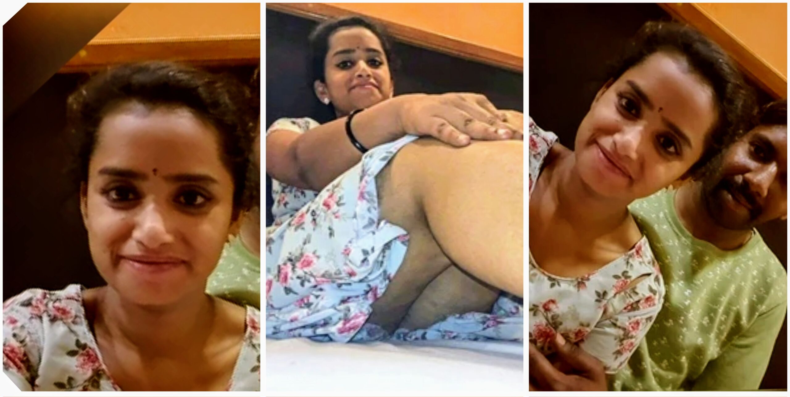 Indian Desi Tamil Couple Gf rubbing her boobs